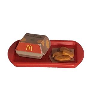 Lil McDonalds Chicken Nuggets Happy Meal Toy Tray Dollhouse Food Mini
